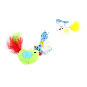 Jouet pour chat Yommy, à suspendre à la porte, avec une corde de 2 m et des plumes, jouet pour chat, jouet pour animal de compagnie - Product Image 2