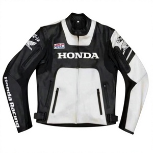 Veste de moto en cuir de vache véritable Zonda pour homme, veste de course/chaquetta avec protection CE niveau 2 et bosse de protection - Product Image 1