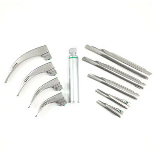 Set completo de laringoscopio de fibra óptica para anestesia, de acero inoxidable de grado médico de alta resistencia para salas de hospital - Product Image 2