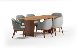Ensembles de table et chaises de salle à manger en bois modernes pour villa, café, restaurant, appartement - Meubles de restaurant en gros - Product Image 2