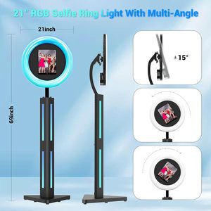 Soporte Portátil para Cabina de Fotos con Estuche de Transporte, Compatible con iPad de 12.9, 11, 10.9 y 10.2 Pulgadas, Cabina de Fotos para Selfies - Product Image 3