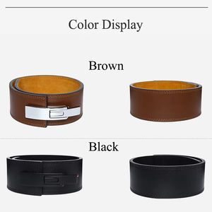 Ceinture de musculation en cuir avec logo personnalisé, ceinture de soutien pour le dos, ceinture de musculation pour hommes - Product Image 6