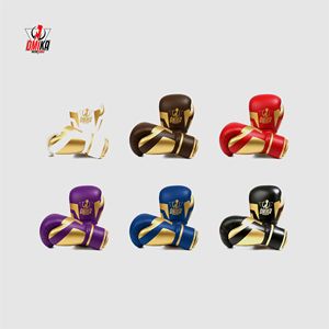 Custom OEM Professional Training Lightweight Full Finger Boxing Gloves Premium Leather for Adjustable Wrist Strap Breathable - Product Image 4