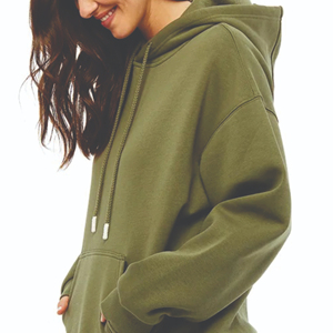 <b>Drop</b> Shoulder Women's Hoodies Sweatshirts With Kangaroo Pocket Style Custom Logo Printing Pullover Hoodie Ladies - Product Image 5