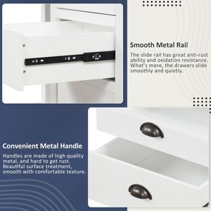 Scrivania Direzionale Moderna a L da 146,5 cm con 2 Armadietti e 3 Cassetti, Scrivania Angolare per Ufficio e Computer - Product Image 4