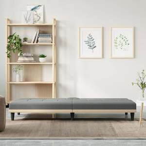 Sofá Cama de Espuma de Poliéster Gris Oscuro, Mueble Práctico y Elegante de Plástico Mediano - Product Image 3