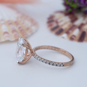 <b>Silver</b> 925 Solitaire Bezel Setting 4 Carat Radiant Cut Moissanite Engagement <b>Ring</b> for Women & <b>Men</b> - Product Image 2