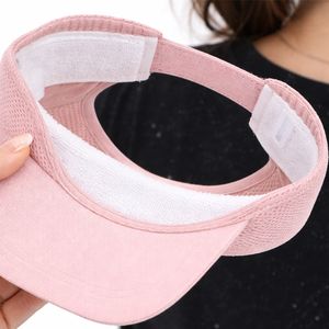 Casquette de sport texturée unie pour femme, visière réglable légère pour l'été, course, tennis, plage, avec logo personnalisé - Product Image 6