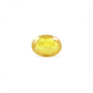 Natural Yellow Sapphire 4.3 Carat Oval Cut Loose Gemstone for Fine Jewelry - Product Image 2