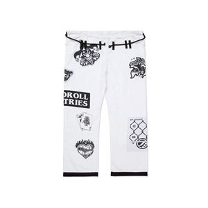 Último Modelo Shoyorol Blanco #   Kimono Brasileño de Jiu-Jitsu BJJ, Uniforme de Jiu-Jitsu, 100% Algodón, Transpirable, Corte Holgado, para Entrenamiento, 440g - Product Image 3
