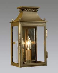 Lanternes murales de jardin et éclairages de portail de balcon, lanternes murales utilisées pour l'entrée, le couloir, la décoration d'hôtel, lanterne murale en verre et laiton - Product Image 4