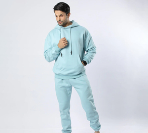 Conjunto Deportivo de Invierno Personalizado para Hombre, Pantalones Jogger y Sudadera con Capucha, Transpirable, de Secado Rápido, Corte Regular, Peso Medio - Product Image 3