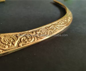 Gargantilla vegana gitana rústica de latón étnico, cadenas tribales Hippie bohemias ligeras, regalo de boda para fiesta, joyería étnica religiosa de moda - Product Image 6