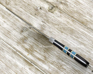 Couteau de Chef en Acier Damas de Haute Qualité, Lame Tranchante comme une Rasoir de 7 Pouces, Manche en Bois Wengé et Résine, Personnalisable OEM/ODM - Vente Chaude - Product Image 6