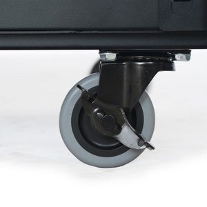 Wholesale 3 Tier Matte Black Powder Coated Steel Mobile Utility <b>Cart</b> for Workshop Garage Use - Product Image 2