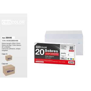 Buste di Carta Bianche 220*110mm, Formato Busta 220*110mm - Product Image 1