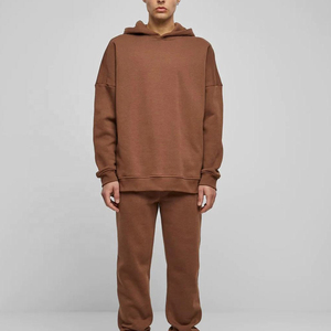 <b>Men</b> Custom Embroidery Heavyweight Loose Fit Hoodies New Design Oversized Stylish Distressed Hoodie with Front Pocket - Product Image 4