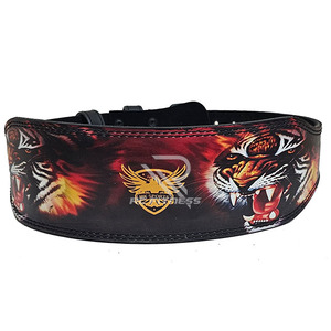 Ceinture de musculation Premium RC Fitness Wear en cuir de vachette respirant de 10 mm pour haltérophilie, powerlifting, musculation et strongman - Product Image 5
