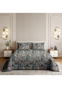 Ensemble de housse de couette élégante à imprimé floral, 3 pièces, 100% coton, respirant, léger, literie de luxe pour toutes les saisons - Product Image 3