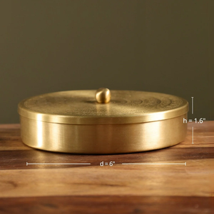 Traditional Brass Spice <b>Box</b> Most Selling Handicrafts Top Quality Brass Spice <b>Box</b> Wholesale Manufacture - Product Image 5