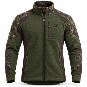 Suéteres de Caza y Camadas Intermedias Térmicas para Hombre |   Camuflaje Verde Oliva - Seis Colores |   Transpirable |   Chaqueta Softshell de Manga Larga | - Product Image 1