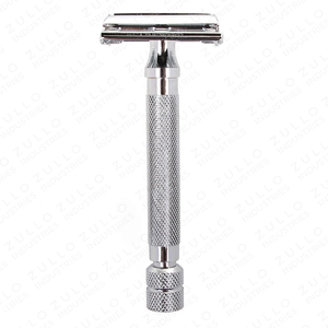 Maquinilla de Afeitar de Doble Filo Personalizada OEM, Herramienta de Afeitado de Acero Inoxidable de Primera Calidad para Hombres Profesionales - Product Image 6