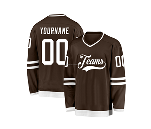 Nouveau design IRON ELEPHANT, maillot de hockey sur glace personnalisé de qualité supérieure en polyester, impression numérique, logo brodé, séchage rapide, respirant - Product Image 3