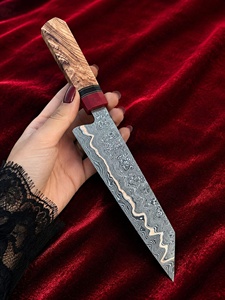 Cuchillo de Chef de Cobre Damasco Hecho a Mano, Cuchillo de Cocina Profesional Afilado, Cuchillo de Cocina Hecho a Mano para Cortar Carne y Verduras - Product Image 3