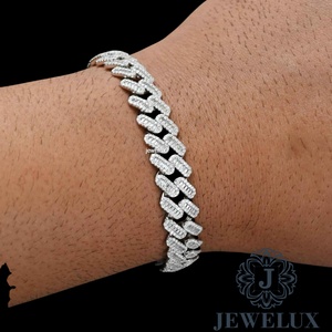 New Arrival Premium Moissanite Diamond Bracelet Iced Out Hip Hop Jewelry <b>for</b> <b>Men</b> Women From Indian Supplier - Product Image 4