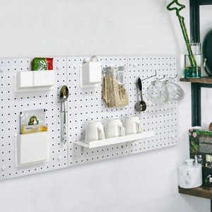 Tự làm MDF Pegboard mô-đun tổ chức Lưu trữ tường móc kệ - Product Image 6
