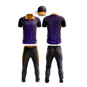 High quality custom logo design Cricket kit 6 Custom Team Name Cricket kit Hot Selling Cricket Uniform - Product Image 5