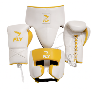 Guantes de Boxeo Profesionales OEM con Logotipo Personalizado, Conjuntos de Sparring Transpirables y Ligeros con Cierre de Cuero Genuino - Product Image 1