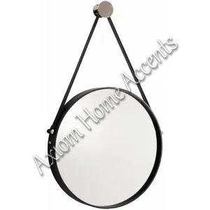 Contemporary Metal Framed Geometric <b>Mirror</b> Ideal for Bedroom or Office <b>Wall</b> Decor by Axiom Home Accents Modern - Product Image 5