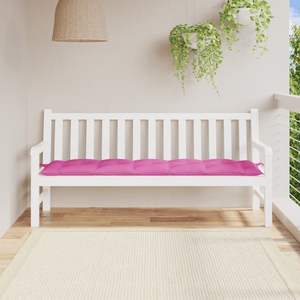 Cojín para Banco de Jardín de Tela Oxford Rosa, 100% Poliéster, Cómodo, Funda para Asiento y Almohada para Patio - Product Image 1