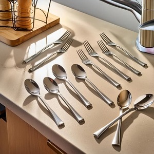 Ensemble de couverts élégants en acier inoxydable pour la cuisine, cuillère, fourchette, couteau, ensemble de couverts de table, vaisselle élégante, qualité supérieure - Product Image 4