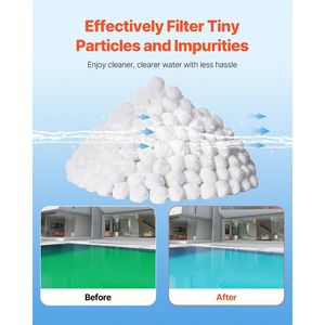 Riutilizzabili 4.6 libbre in fibra di poliestere filtrante sfere con filtro a sabbia per piscina a terra serbatoio acquario-filtro per piscina - Product Image 3