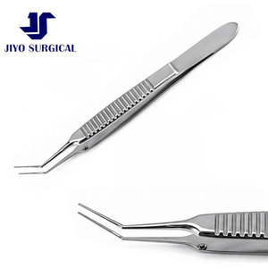 Pinzas de Capsulorhexis para Cirugía de Cataratas con Microincisión de Jiyo Surgical Co., Ejes Angulados Finos, Punta de 1.8 mm, Instrumento Quirúrgico - Product Image 3