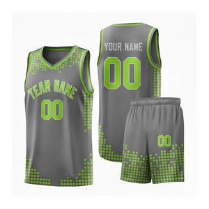 Ensemble d'uniformes de basket-ball personnalisés sans manches, gilet et short, imprimé par sublimation, maille respirante d'été, séchage rapide, 100 % polyester - Product Image 5