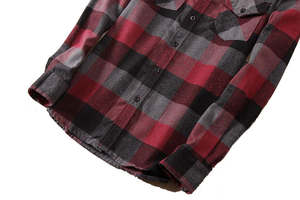 Camisas de Franela a Cuadros para Hombre, Estilo Nuevo, 100% Algodón, Transpirables, de Manga Larga, con Logotipo Personalizado - Product Image 5