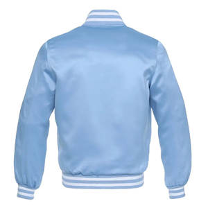 Chaqueta Bomber de Satén de Primera Calidad Personalizada para Hombre de Invierno |   Chaqueta de Béisbol Varsity Estilo Urbano OEM ODM con Cierre Frontal Ecológico - Product Image 2