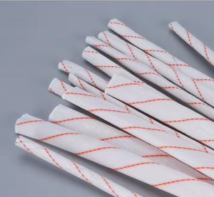 Tubo de Fibra de Vidrio con Revestimiento de Silicona Ignífugo, Aislamiento de PVC de 1.5 KV, Material de Goma Resistente al Calor para Altas Temperaturas - Product Image 1