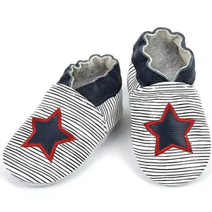 Genuine Leather Baby <b>Booties</b> with Cute Deer Print Fashion Baby Moccasins Animal Design for USA Market - Product Image 2