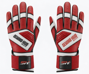 Unisex Lightweight Leather Baseball Batting Gloves Adults Non-slip Ambidextrous <b>Hook</b> & Loop Closure Professional Baseball Gear - Product Image 1