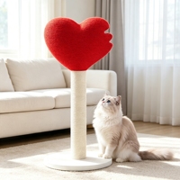 Griffoir pour chat en jute naturel, design minimaliste en forme de cœur, mignon, compact et durable, pour chat d'intérieur - Vente mondiale en promotion chez Pet Supplier