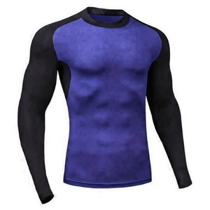 Maillot de compression personnalisé MMA BJJ Rash Guard pour l'entraînement et le sport, protection UPF50+, Spandex/Polyester, vente en gros - Product Image 1