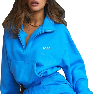 ชุดออกกำลังกายผ้าเกล็ดปลาแบบปักลายสำหรับผู้หญิงเซต2ชิ้นพร้อมซิปครึ่งตัวสำหรับฤดูใบไม้ร่วงฤดูหนาว2025 - Product Image 4