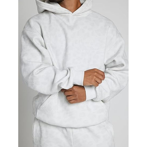 <b>Leopard</b> <b>Print</b> Cotton Fleece Hoodie Streetwear Pullover <b>Sweatshirt</b> Custom Logo OEM Bulk Supplier - Product Image 4