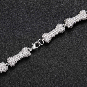 <b>Iced</b> <b>Out</b> Skull Pendant Necklace With Moissanite <b>Chain</b> 925 Silver Hip Hop Statement Jewelry Set - Product Image 4