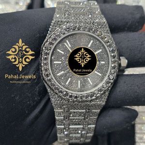 นาฬิกาข้อมือ Pahal Jewels สแตนเลสสตีลหรูหรา หน้าปัดอนาล็อก ระบบจักรกล แฟชั่นสำหรับทุกเพศ คริสตัลแซฟไฟร์ ตัวล็อคแบบซ่อน สายขนาด 20 มม. - Product Image 4