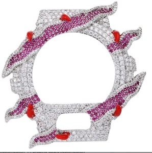 Meilleures ventes Lunette de montre en Moissanite VVS1 colorée, Bijoux Hip Hop en laiton sertis de Moissanite, passe le test du diamant - Product Image 3